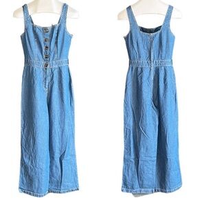 Sincerely Jules Light Blue Denim Jumpsuit